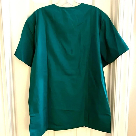 Cherokee Short Sleeve V Neck Scrub Top‎ VCU Pockets Relaxed Fit NWT Medium - Picture 4 of 11